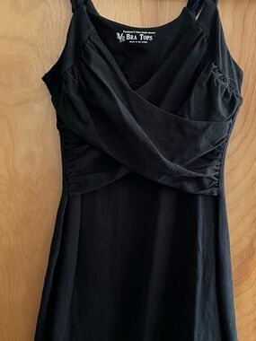 Victoria's Secret Black Wrap-Style Mini Dress
